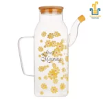 روغن ریز پیرکس طرح گل آس کیچن | Ace kitchen