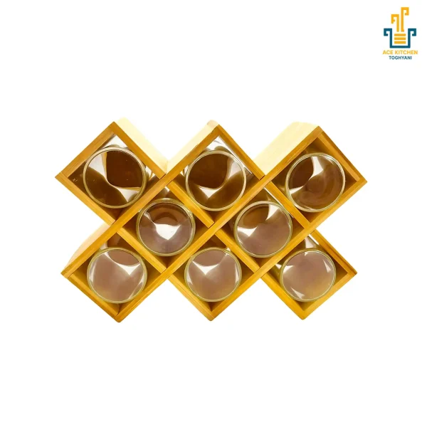 استند ادویه ۸ تایی بامبو آس کیچن