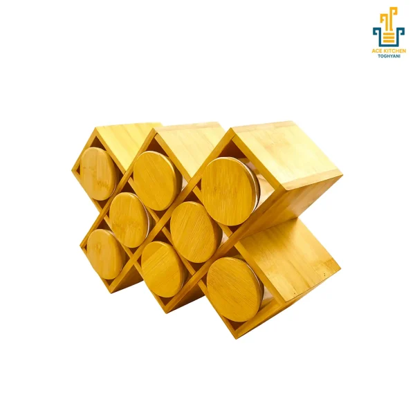 استند ادویه ۸ تایی بامبو آس کیچن