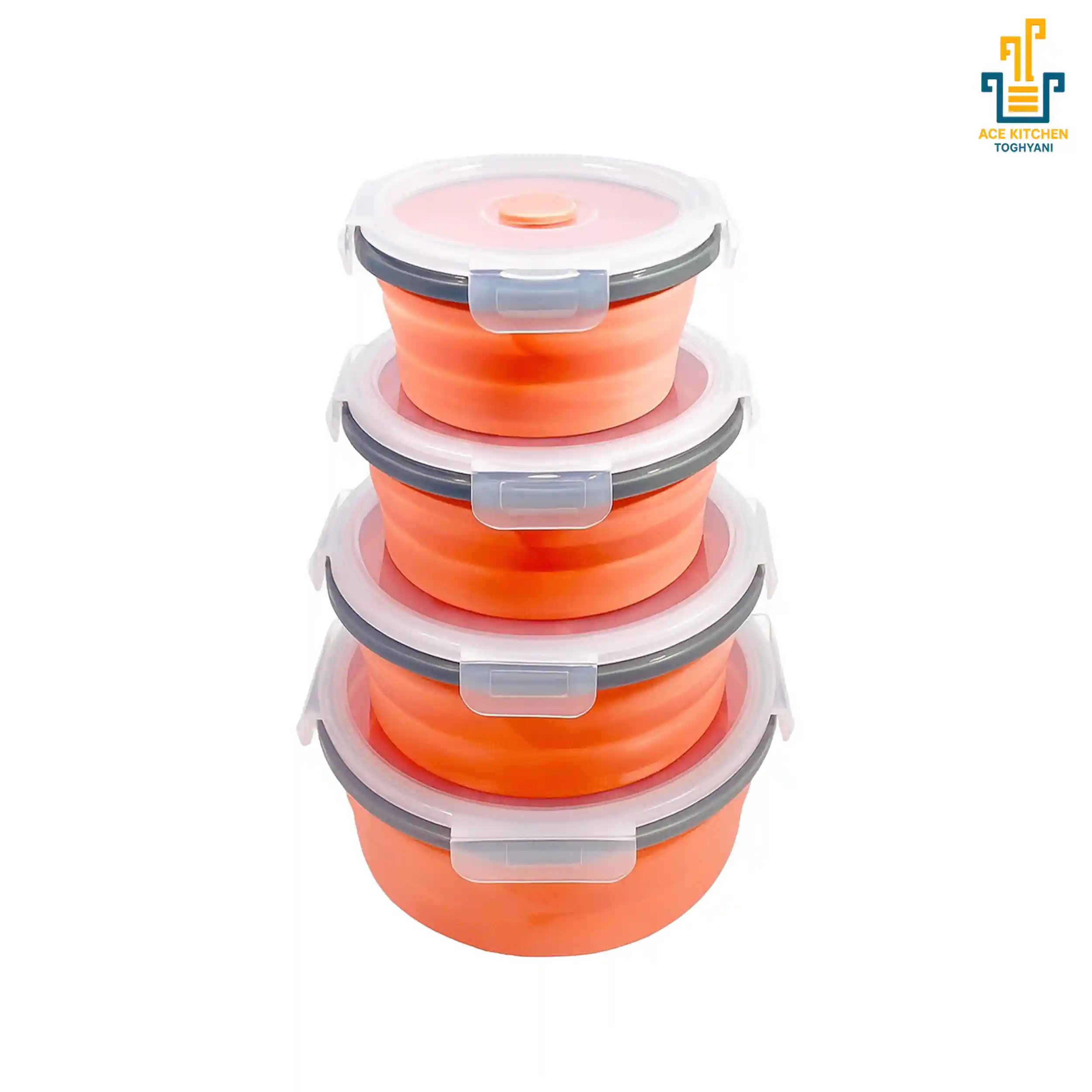 ظرف غذا گرد مجموعه 4 عددی