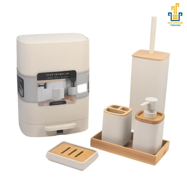 ست سرویس بهداشتی 6 تکه Home & Fun آس کیچن