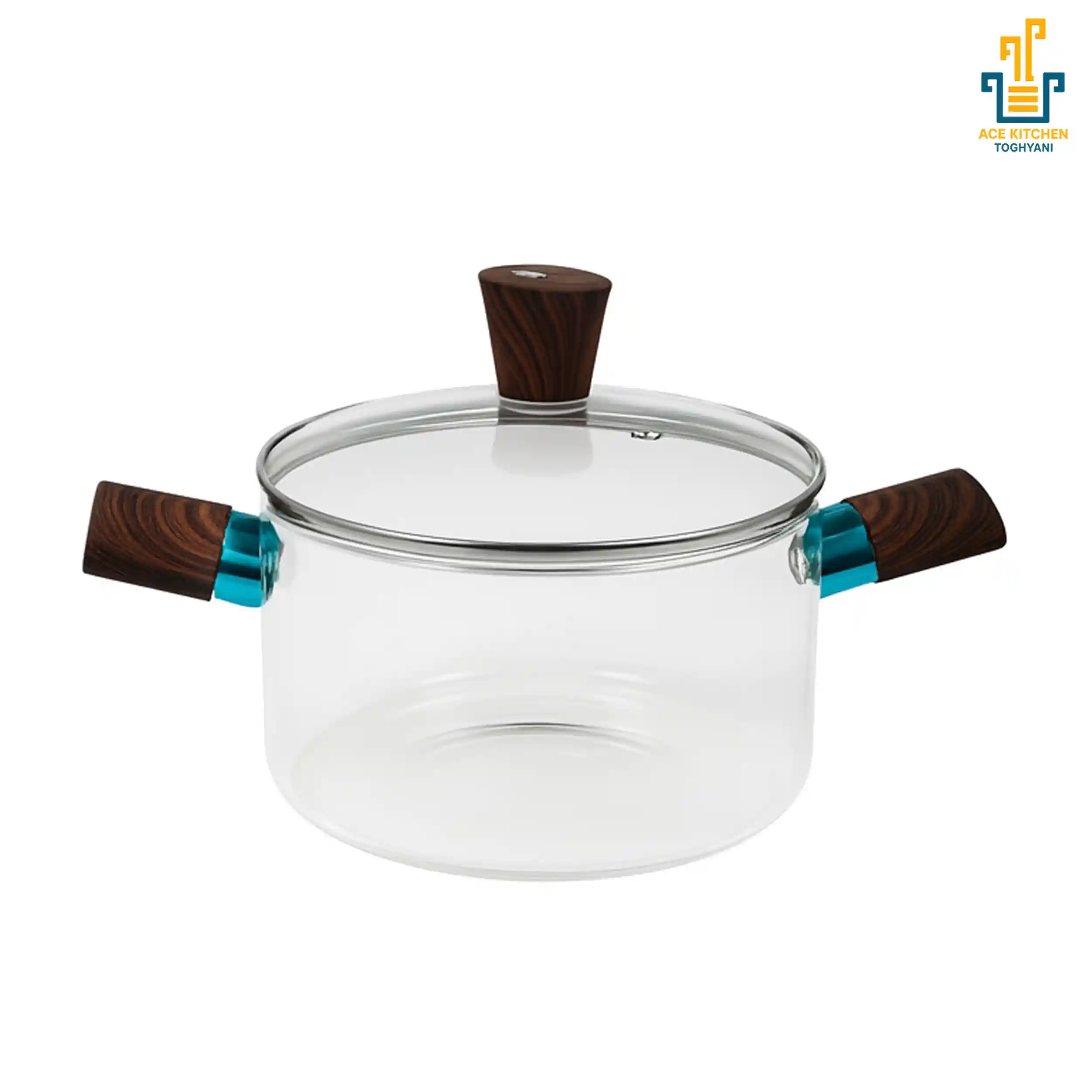 قابلمه پیرکس دسته بامبو ۲.۵ لیتری