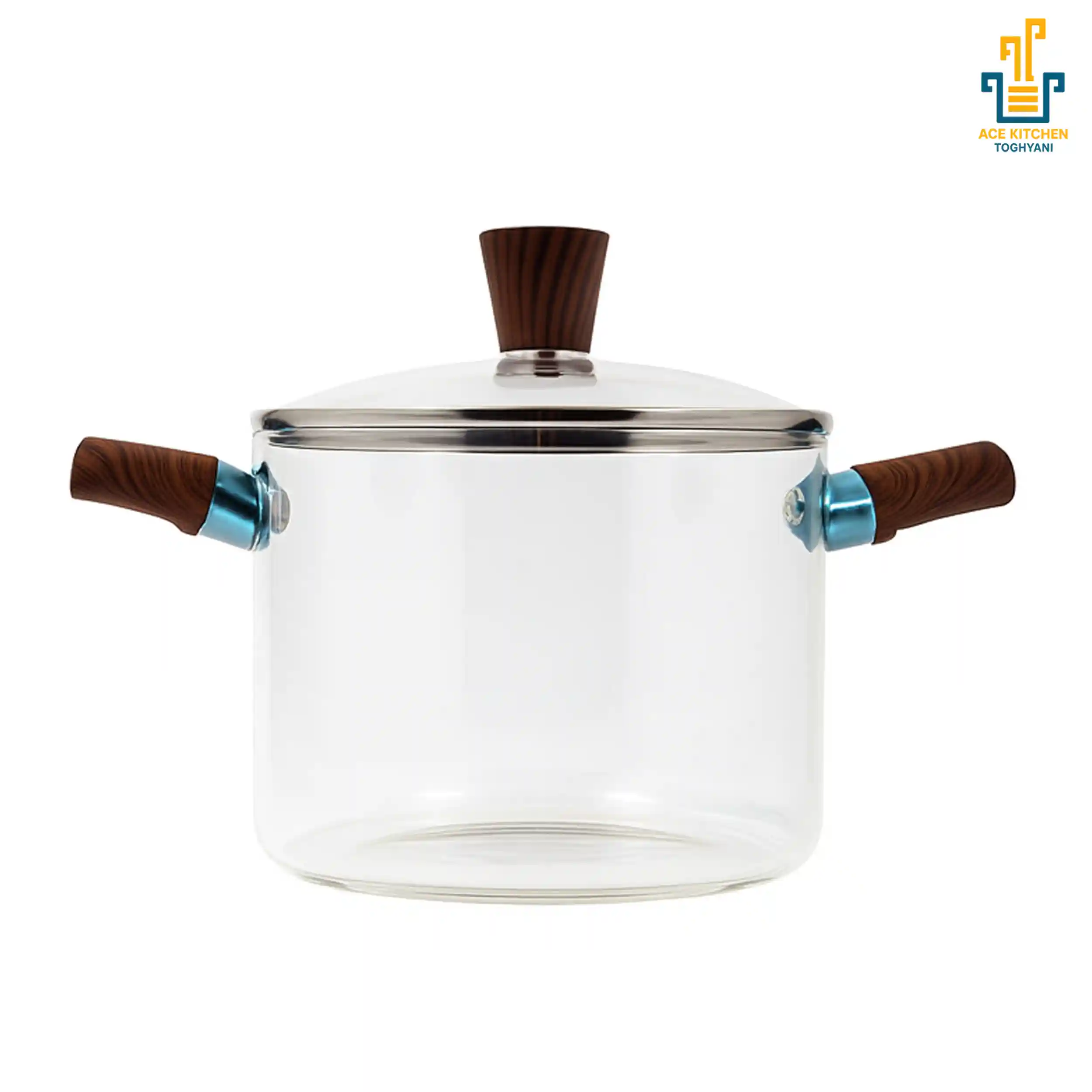 قابلمه پیرکس دسته بامبو ۴.۵ لیتری