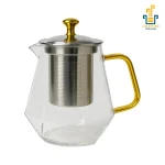 قوری پرکس دسته طلایی 750 میلی لیتر