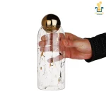 بانکه استوانه پیرکس طلایی ارتفاع 24 - تصویر 2