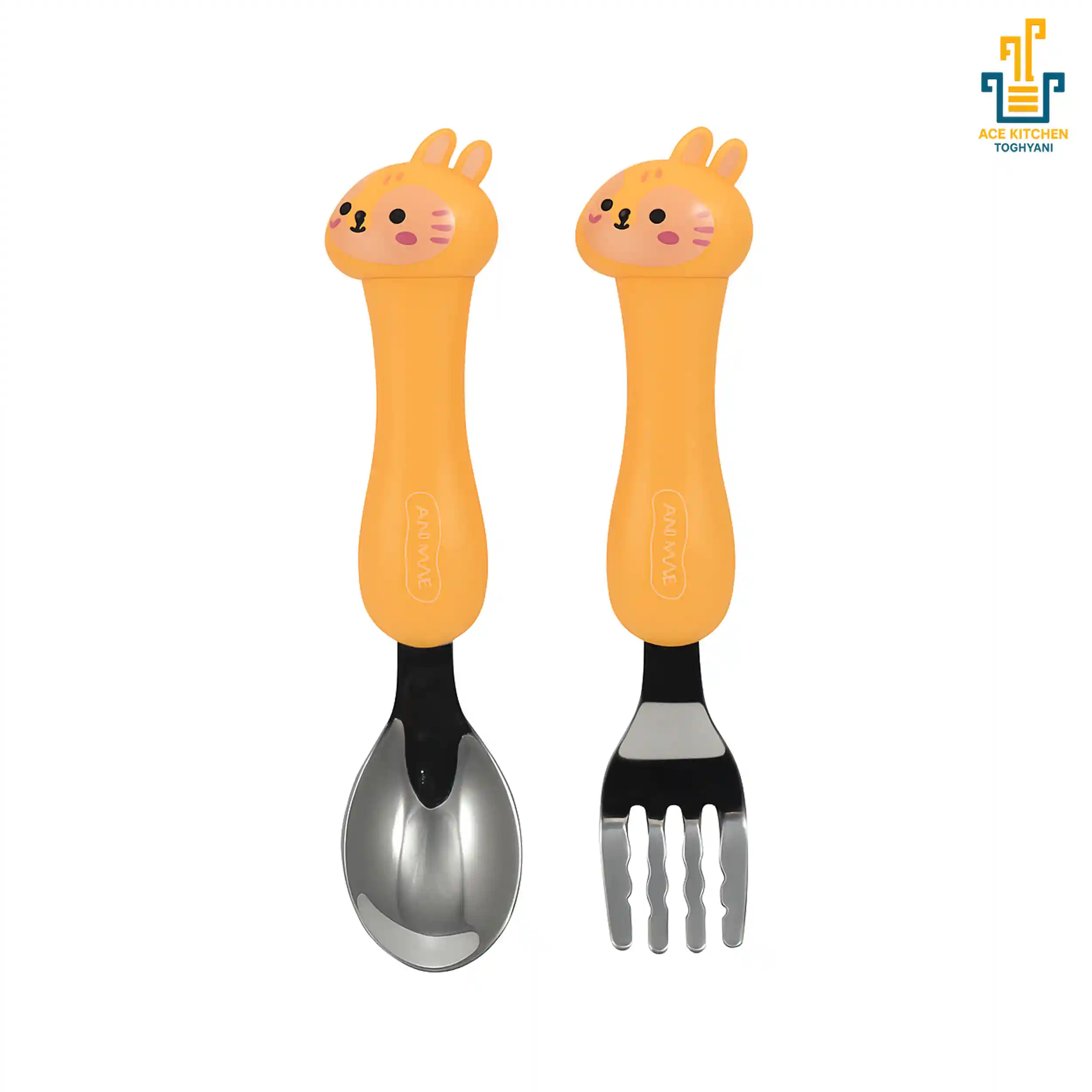 1445.webp ست قاشق و چنگال بچهگانه ANIMAL - Image 1