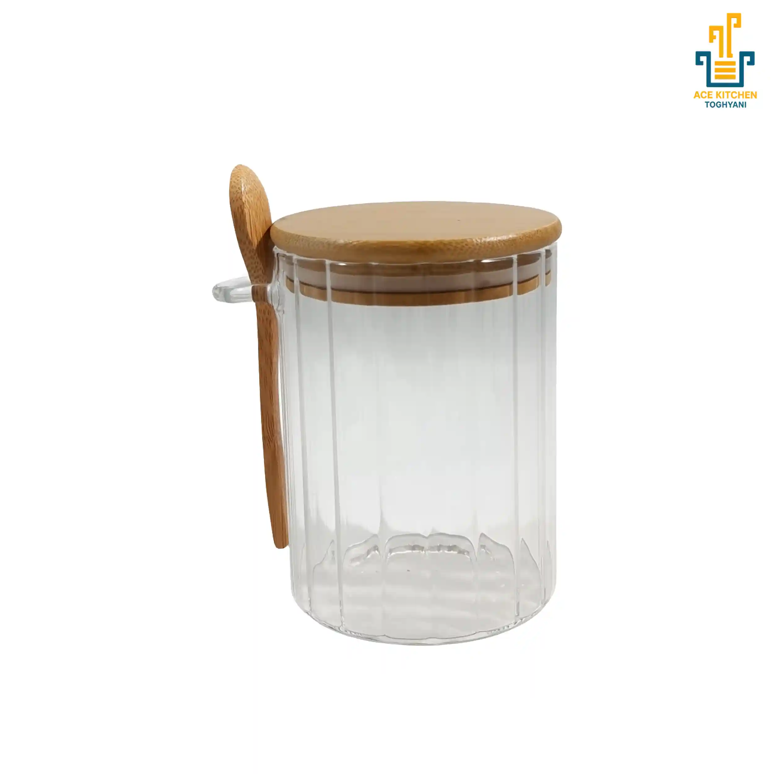 356.webp بانکه پیرکس قاشق دار قطر 9 در ارتفاع 12 - تصویر 1